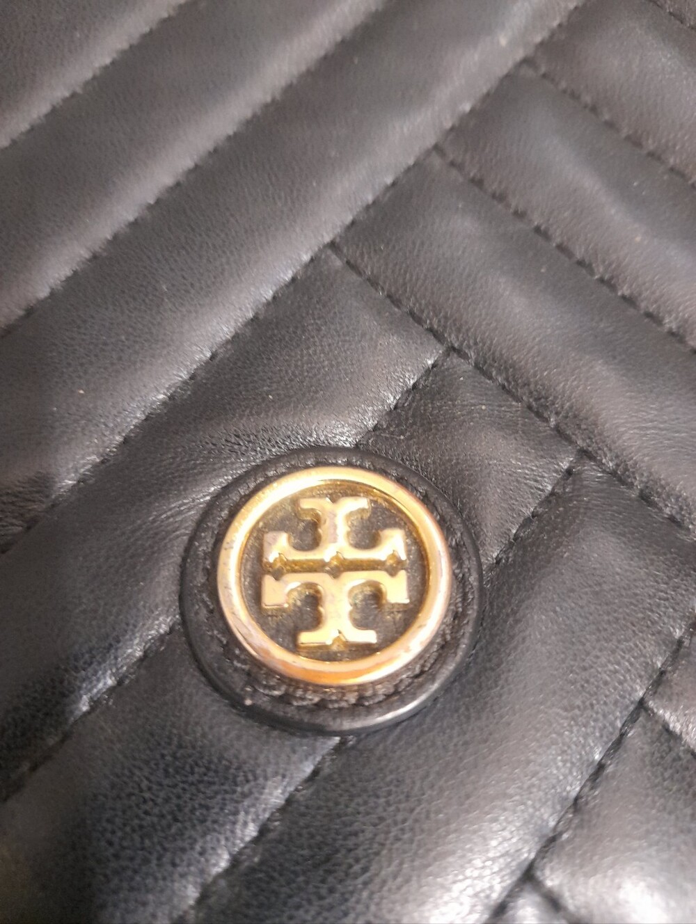 Tory Burch Black Quilted Leather Chain Shoulder Crossbody Bag - Picture 13 of 16